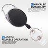 Mayski 2 Pack Badge Holder Retractable Clip ID Card Holder