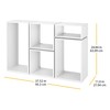 Whitmor Clip & Cube 5-Piece Organizer, White