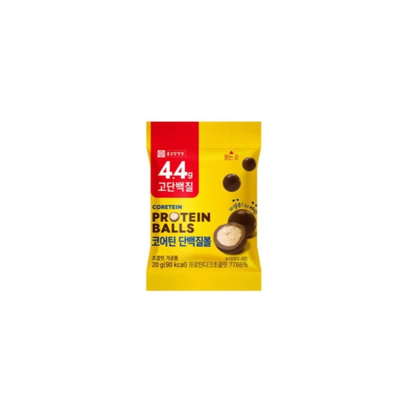 Jongkundang Health 종근당 코어틴 단백질볼 20gx20봉 프로틴 Jongkundang Coretin Protein