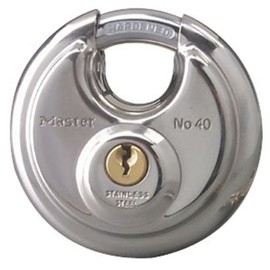 Master Lock 40DAT Discus Padlock, 2-3/4-inch, Stainless Steel