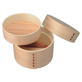 Natural Wooden Bent wappa Round Bento Box for MM Wind Natural Bunk