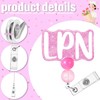 LPN Nurse Badge Buddy with Badge Reel Retractable Nursing ID