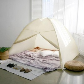 Large 4-Person One-Touch Indoor Heating Tent - Windproof & Cold-Proof for Winter Bed Type