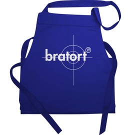 Shirtracer - Apron Gift - BBQ Apron - Adult - Bratort Grillmeister Grill, 2 Royal Blue