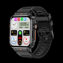 SENBONO L81 Outdoor Sports Smartwatch Men Answer Call Big Battery Fitness Tracker Waterproof Men Smartwatch  for IOS Androidmodel number: L81, color: Black