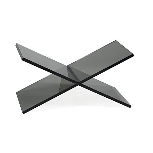 Red Co. Transparent Grey Acrylic Book Holder 2 Piece Magazine