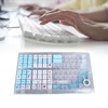 129 Keys Keycaps for XDA Height Accurate Keystrokes Blue White