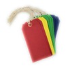 County Stationery Assorted Coloured Tie On Strung Luggage Labels -