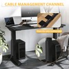 2 Pack Steel Magnetic 14-Inch Cable Management Channels for Under