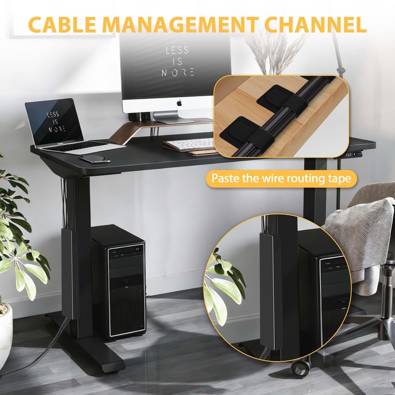 2 Pack Steel Magnetic 14-Inch Cable Management Channels for Under
