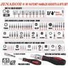 JENABOM Rachet and Bit Set, 61pc Driver Bits & Socket