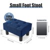 BRIAN & DANY Small Foot Stool, Linen Foot Stools with