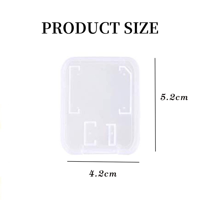 Memory Card Cases Storage Box Pack of 12 Transparent SD