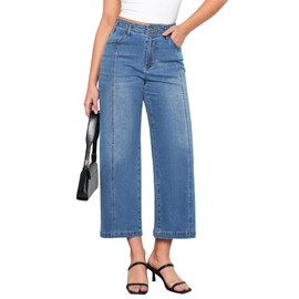 GRAPENT Black Jeans Plus Size Women Black Stretch Jeans for Women Black Distressed Jeans for Women Woman Jeans Jeans for Women Baggy Trouser Jeans for Women Medium Blue Size XX-Large US Size 20-22