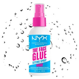 The Face Glue Setting Spray – Lightweight, Non-Sticky Makeup Fixer with Up to 24HR Hold | 2 fl oz | NYX Professional Makeup
