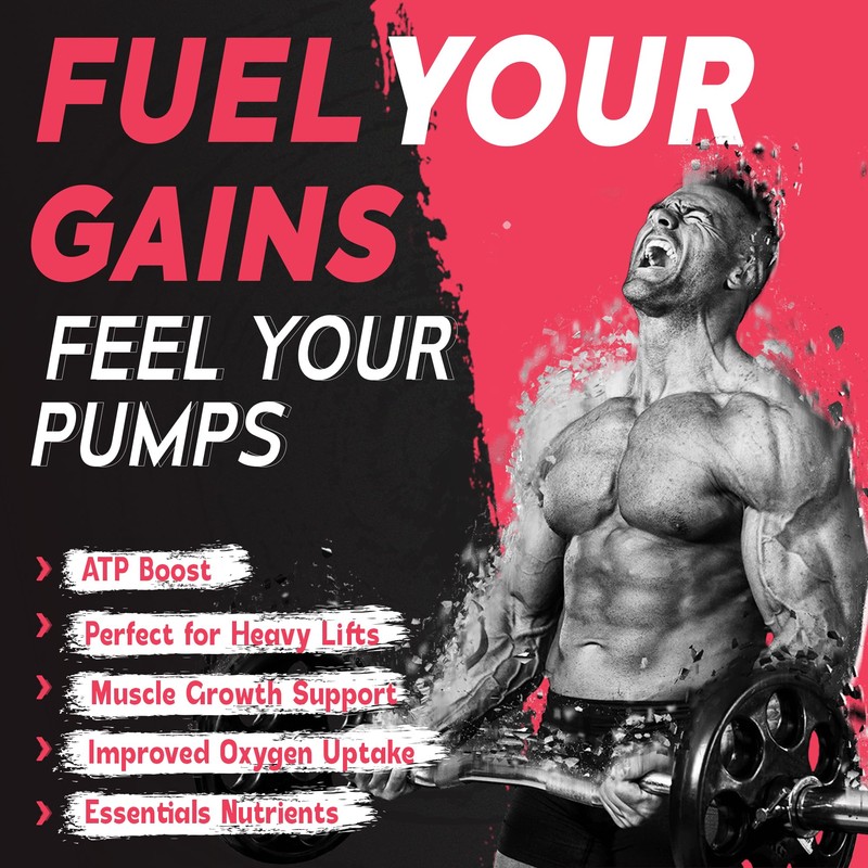 PUMP Pre Workout Gummies - Vegan, No Caffeine Jitters -