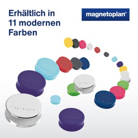 Ergo Large magnets, diameter 34 mm x 12.5 mm, pack of 10 dark blue