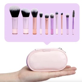 dannad Beauty Juego de 10 brochas de maquillaje, Brochas de Maquillaje Kit 10 Piezas Profesional Sintéticos de Alta Calidad Set de Brochas para Maquillaje Rubor Brochas Maquillaje Sombras de Brochas para Ojos&Facial Kabuki