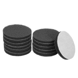 sourcing map 12pcs Scrubber Scouring Pads 1200 Grits 4 Inch Drill Power Brush Hoop and Loop Surface Conditioning Disc Drill Scuffing Disc Scrub Pads for Home Kitchen Cleaning, Light Grey