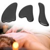 Professional Obsidian Face Massage Gua Sha Tool Portable Body Therapy