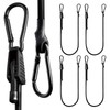 JEELAD Bungee Cord, Load Fastening Belt with Hook, Carabiner, Adjustable