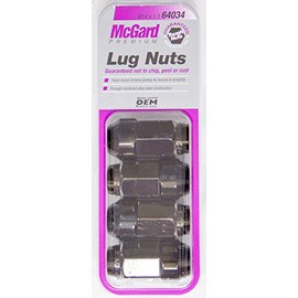 McGard 64034 Lug Nuts M14x1.5 4 Pack Black Bulge Seat, 1 Pack