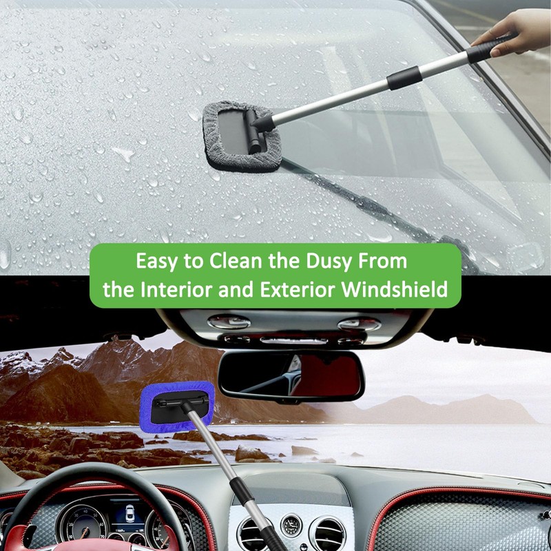 Beieverluck 15 Pieces Windshield Cleaner Tool, Inside Car Window Cleaning