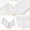 12 Pack Slim Plastic Storage Baskets Tray for Organizing 10.23