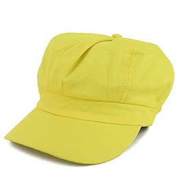 Womens Newsboy Hat - 8 Panels 100% Cotton Vintage Cabbie Hat with Elastic Back