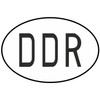 Daged DDR East Germany Sticker Car Foreign License Plate Set