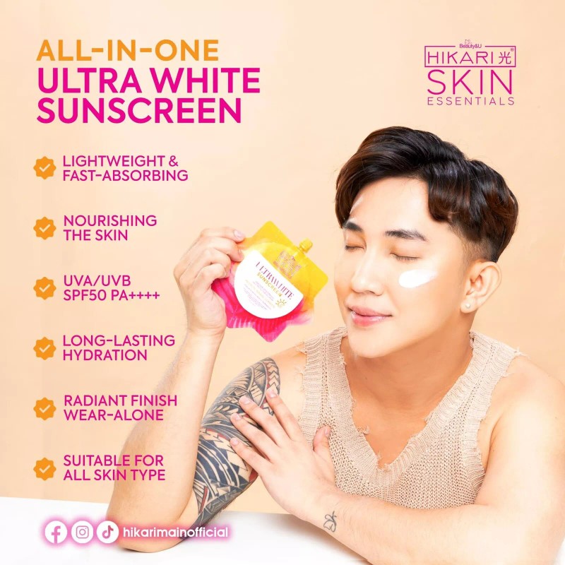 Hikari Skin Essentials UltraWhite Sunscreen Gel-Cream SPF 50 UVA/UVB, 50ml