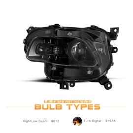 JSBOYAT Halogen Type Non Xenon HID Headlight Assembly Replacement for 2014-2018 Jeep Cherokee Headlamp Black Housing Clear ReflectorDriver and Passenger Side(LH+RH)