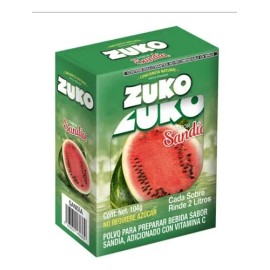Zuko Sandia Polvo Para Preparar 8 Sobres 13gr C/u 104gr