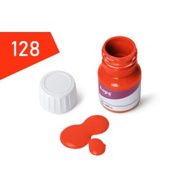 Kaps Dye Super Color + Preparer (25 ml each), Professional Leather Dye for Natural Leather, Faux Leather and Fabric, For Nourishing and Repairing Leather Shoes (128 - Orange)