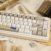 JOLINTAL Retro Beige PBT Keycaps Set, 126 Keys Cherry Profile