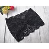 Oyabridal 7.2'' Wide Thin Black Lace Elastic Headbands for Women
