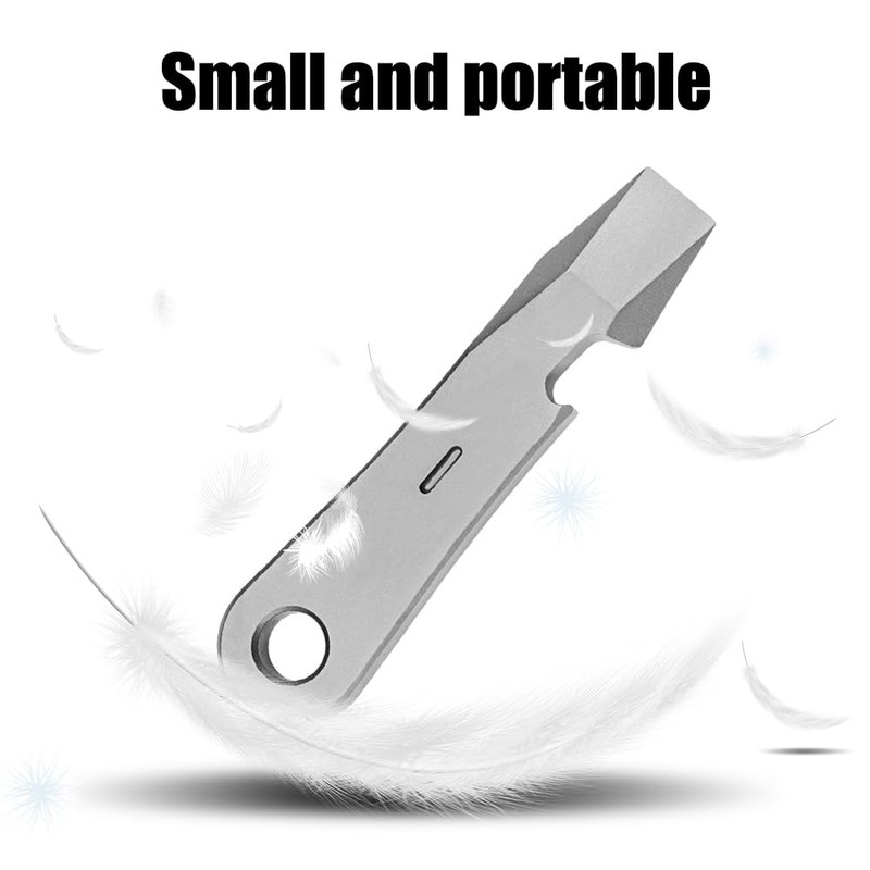 EDC Lever Bar, Titanium Tool, Multifunctional Pry Tool with Bottle