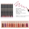 12pcs/set Lip Liner Pen, Professiona Lipstick Pen Impermeable Larga duración