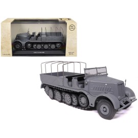 DCD 1/43 Scale 9-18 Ton FAMO AFV Gray German Army Diecast Model Metal Plastic Military Collectible Toy by Militaria Die Cast