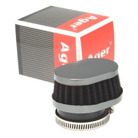 Ager Oval Power Filter Short Gun Meta x Black 50mm