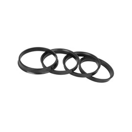 Motoforti 4pcs Plastic 72.6mm to 67.1mm Car Hub Centric Rings Black Long-lasting