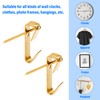 150 Pcs Wall Hanging Hooks Gypsum Board Hooks with Nails