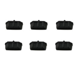 ChasCoCo 6 Pcs HDMI Receptacle Receiver Connector Socket Protective Cover Dust Cap Black