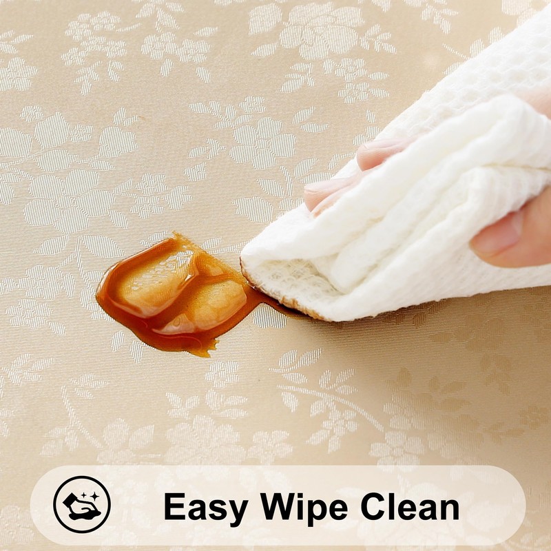 Smiry Rectangle Table Cloth, Waterproof Heavy Duty Vinyl Tablecloths, Wipeable