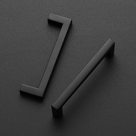 Ravinte 30 Pack Solid 3-3/4 Inch Center to Center Slim Square Bar Drawer Handles Kitchen Cabinet Handles Black Drawer Pulls Kitchen Cabinet Hardware Kitchen Handles Matte Black Cabinet Pulls