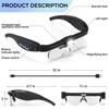 Dilzekui Magnifying Glass with Light 1.5X to 5.0X, Rechargeable Magnifying