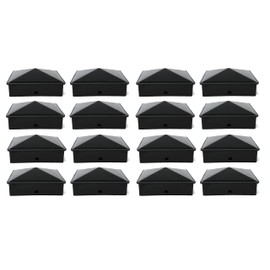 Plastic Pyramid 4x4 True(100 mm) Fence Post (16, Black)