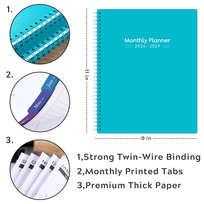 2026-2029 Monthly Planner/Calendar - 3 Year Monthly Planner 2026-2029, Jul.2026