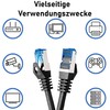 BIGtec - 10 Stück - 0,15m CAT 7 Kabel Netzwerkkabel