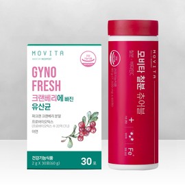 Ginofresh [Eat Balance SET] Lactic Acid Bacteria in Cranberry + Movita Iron Chewable / [잇밸런스SET]크랜베리에 빠진 유산균+모비타 철분 츄어블